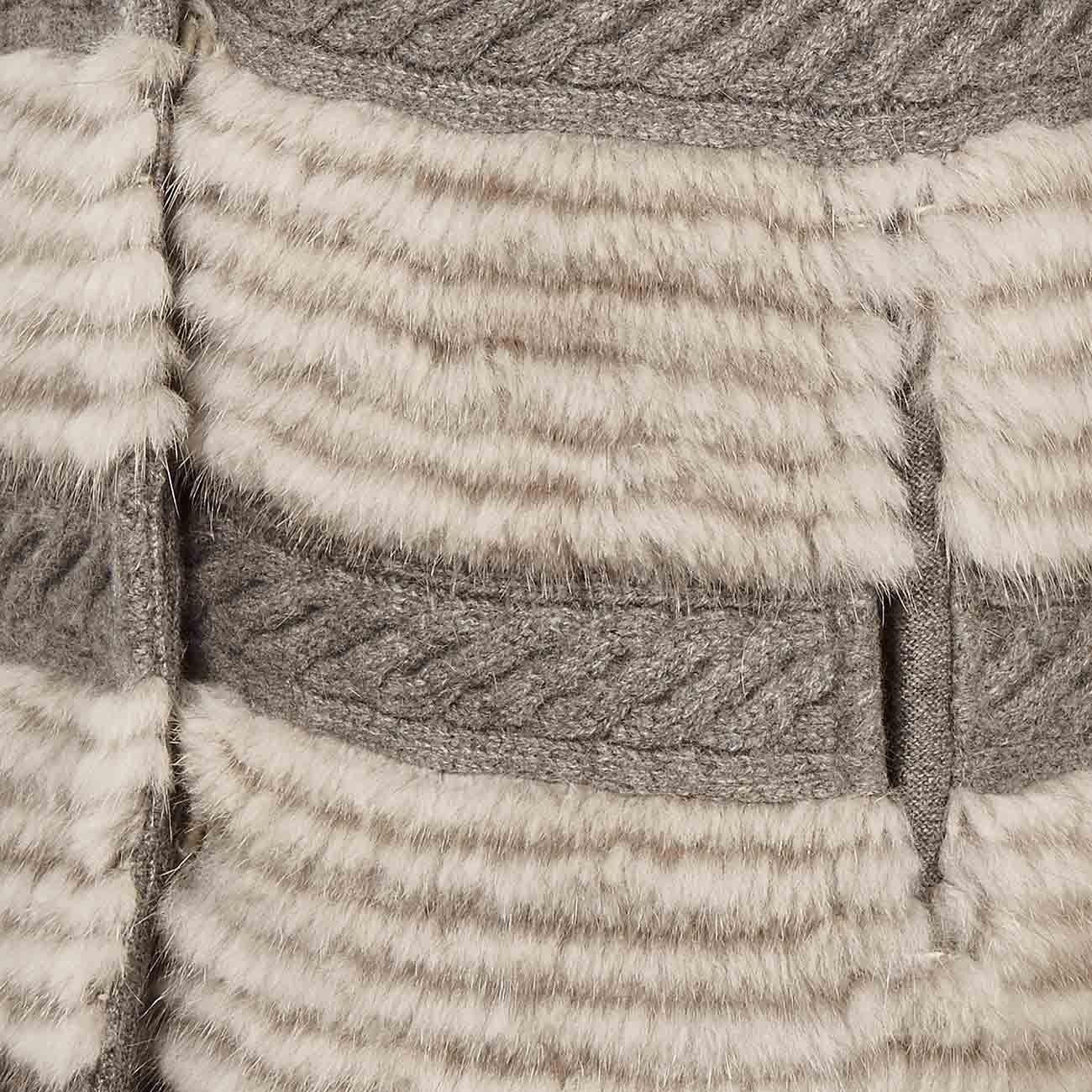 Cappotto In Visone Donna Tortora Y247587VMLCH-SIL TORTORA YVES SALOMON 