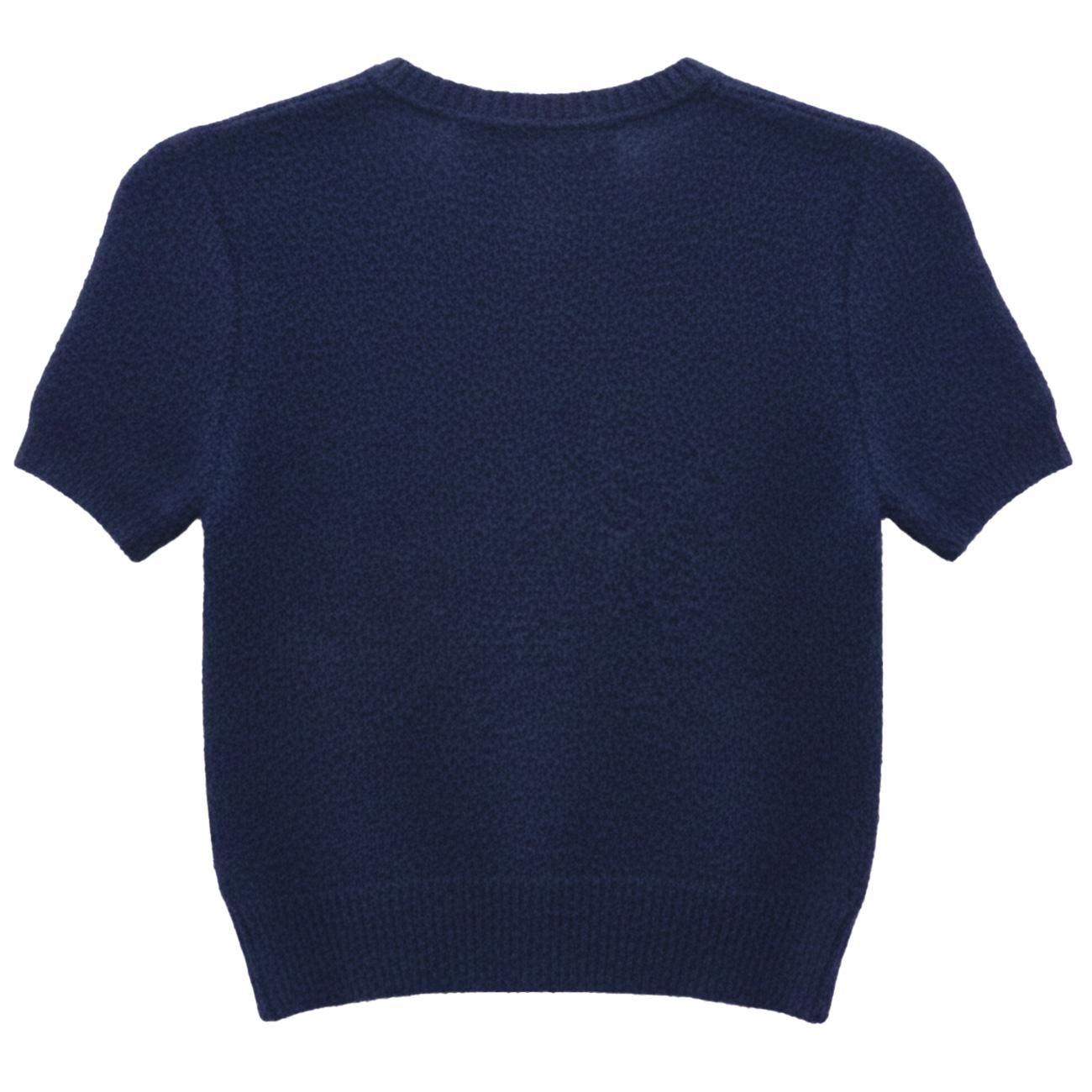 T-Shirt Nina In Lana Mohair NINA 2557U 511 BLU NOTTE CRUNA 