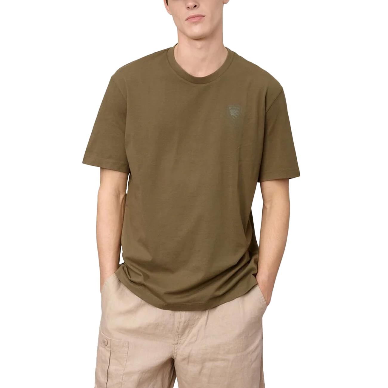 T-shirt Eutaw Con Logo Tonale 26SBLUH02302-007439 60H GREEN 60H BLAUER 