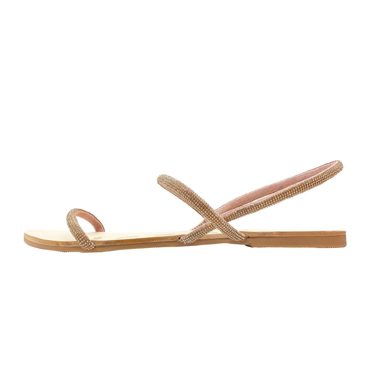 Sandali Hollywood V6.3Y0 ROSE GOLD 2 BANDS MANEBI 