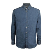 CAMICIA U. BASICA SUPER STRETCH DA C1507B14354300 3/DENIM MEDIO DANIELE ALESSANDRINI 