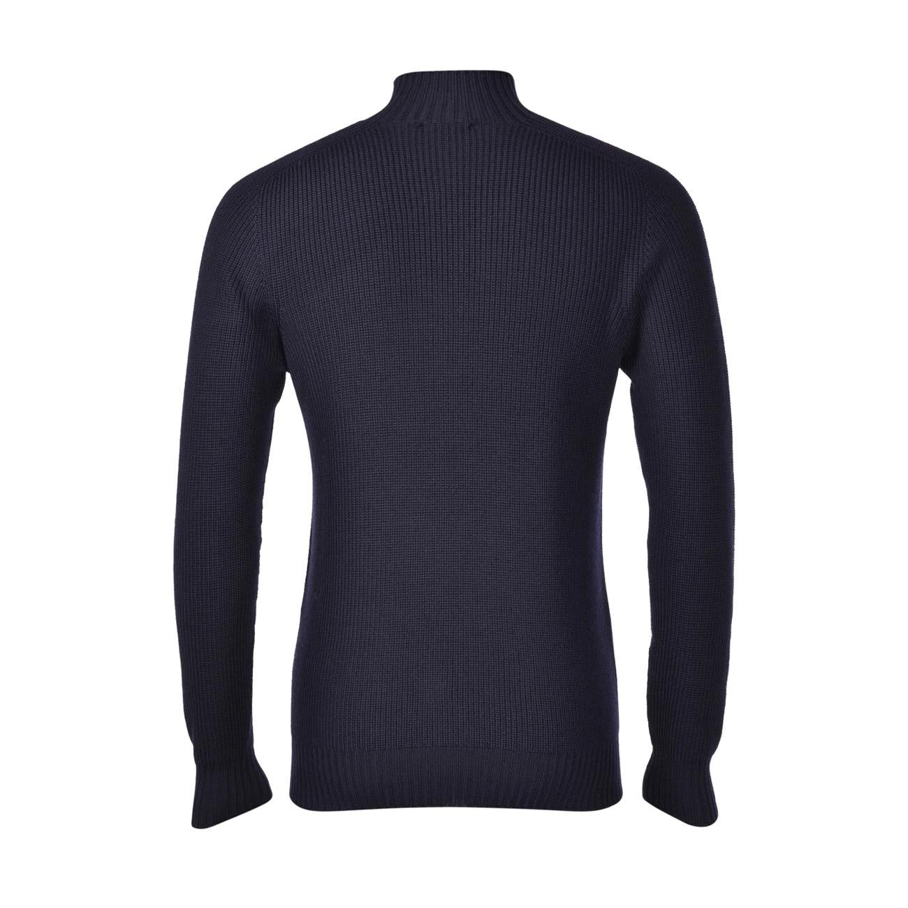 Lupetto In Costa Inglese In Lana Uomo Blu Navy 24118/24601 598 BLU NAVY LA FILERIA 