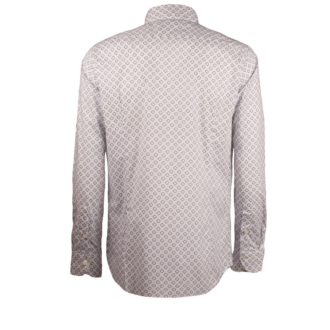 CAMICIA U. M/L FANTASIA/STAMPE C/FRANCESE GUGLIELMINOTTI U7QFUR FC3/B.CO/BLU GUGLIELMINOTTI 