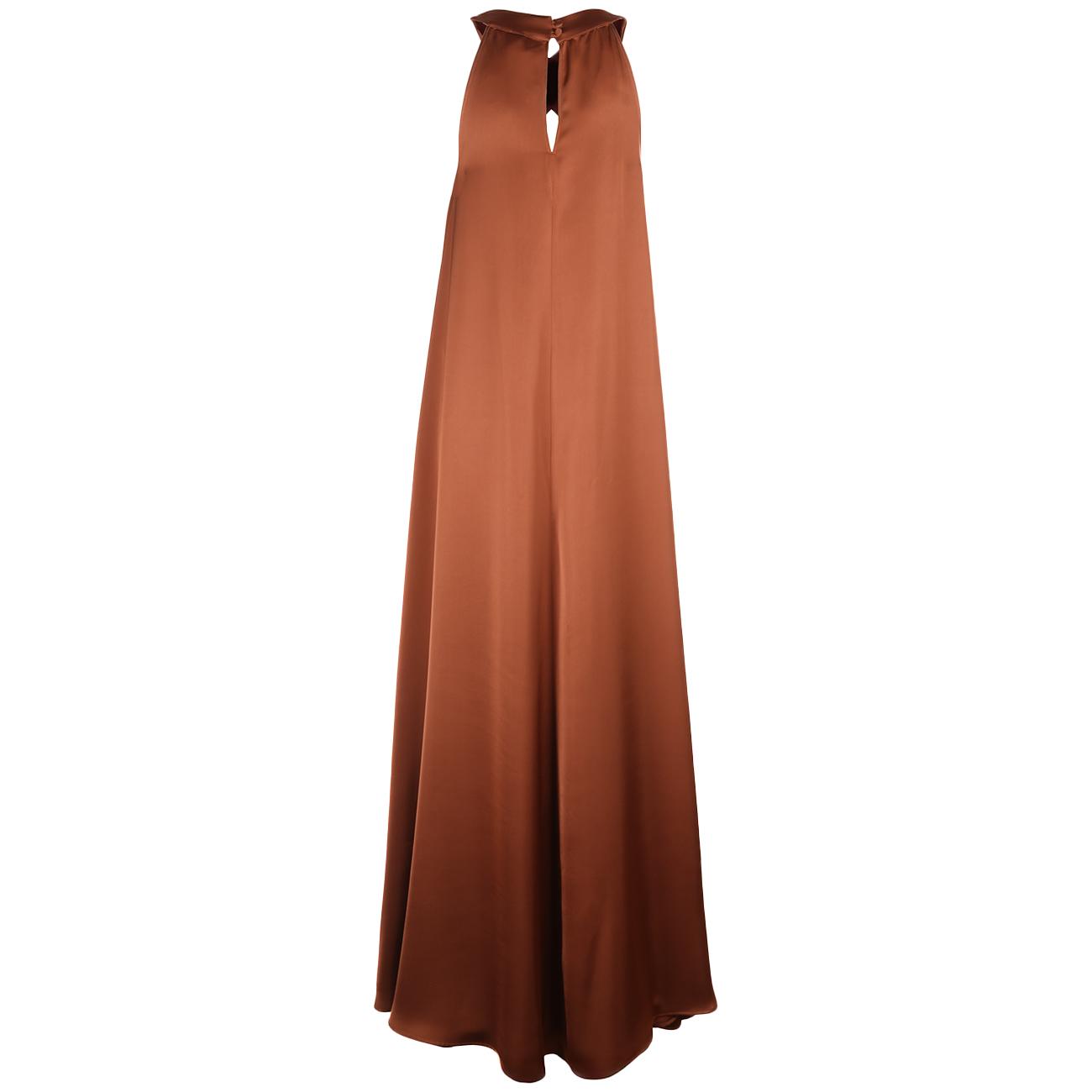 Abito Lungo Raso 4502 CIOCCO MASCHERONI 