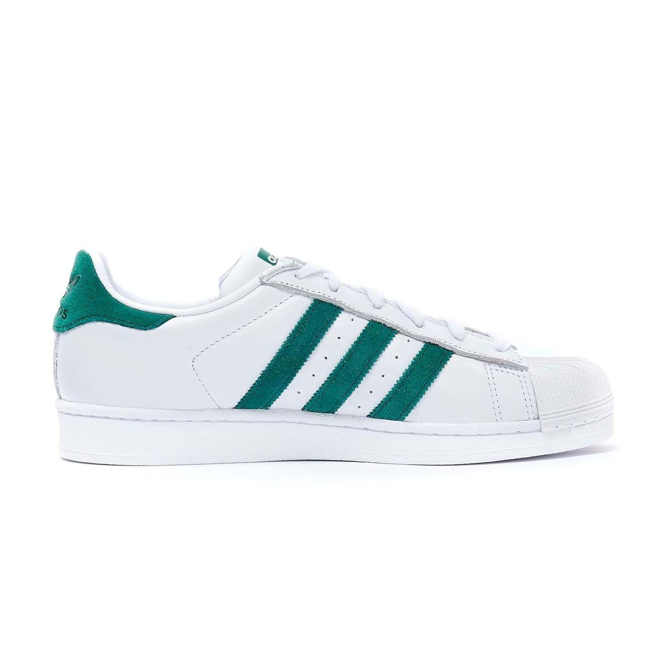 Sneaker Superstar Donna White Green EE4473 FTWWHT/CGREEN ADIDAS 