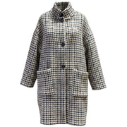 Cappotto Giosue Micro Pied De Poule EC001WT5042 752 NAVY BEIGE MASCHERONI 