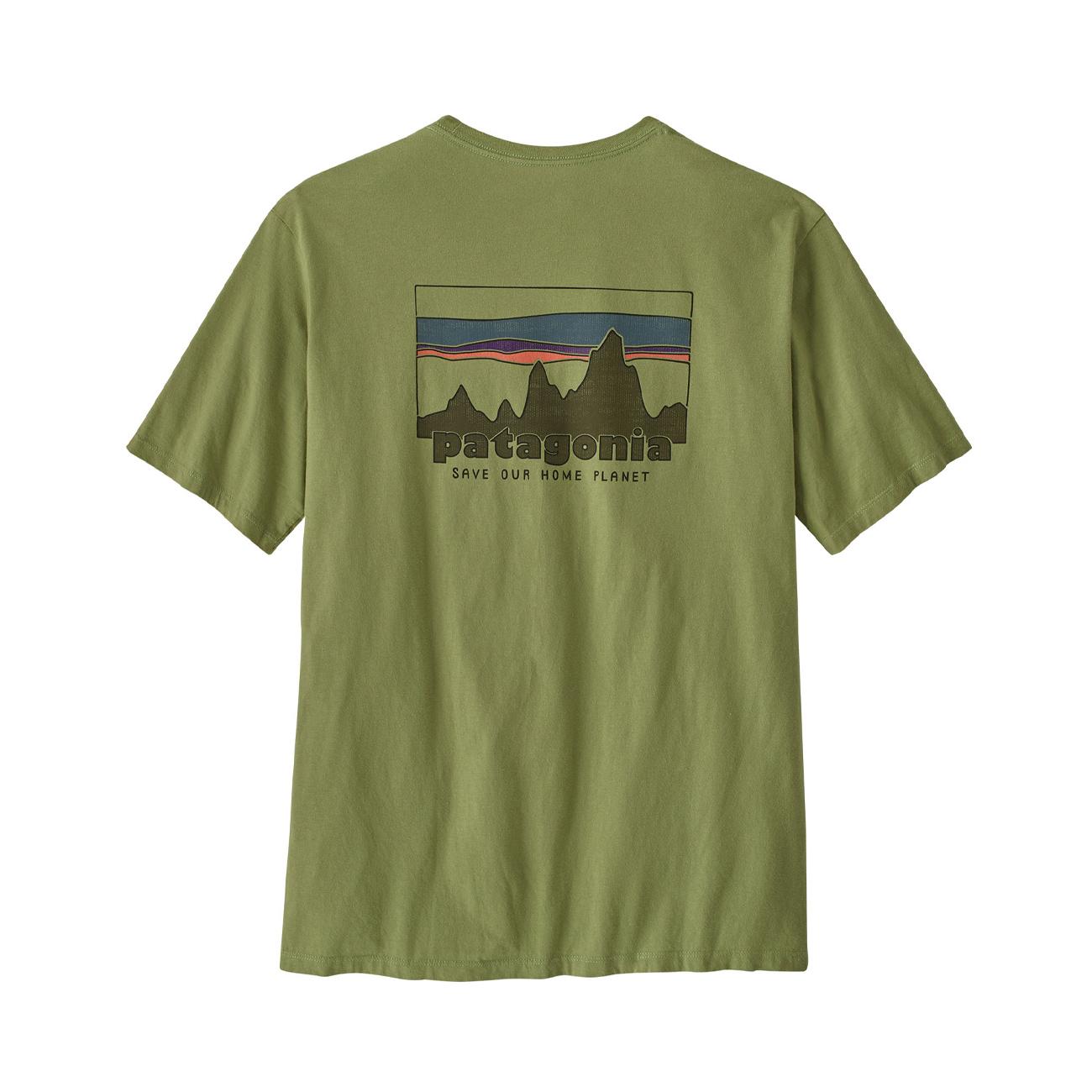 T-Shirt Skyline Uomo Bugr Buckhorn Green 37534 BUGR BUCKHORN GREEN PATAGONIA 