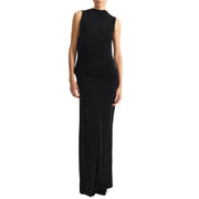 Vestito Lungo Con Collo Alto EFW250337 NERO ELEH 
