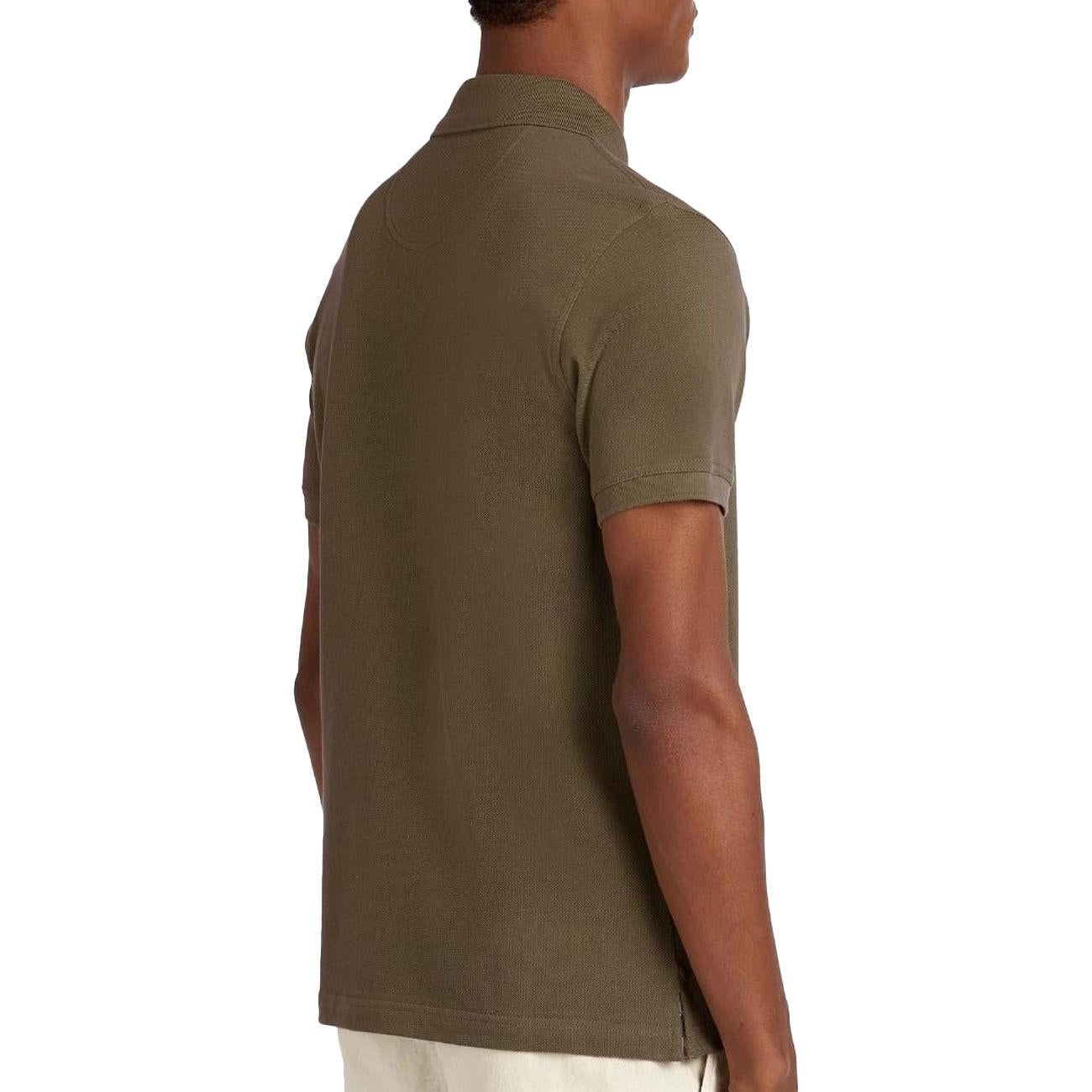 POLO U. TARTAN PIQUE BARBOUR MML0012 OL51 DARK OLIVE CLASSIC BARBOUR 