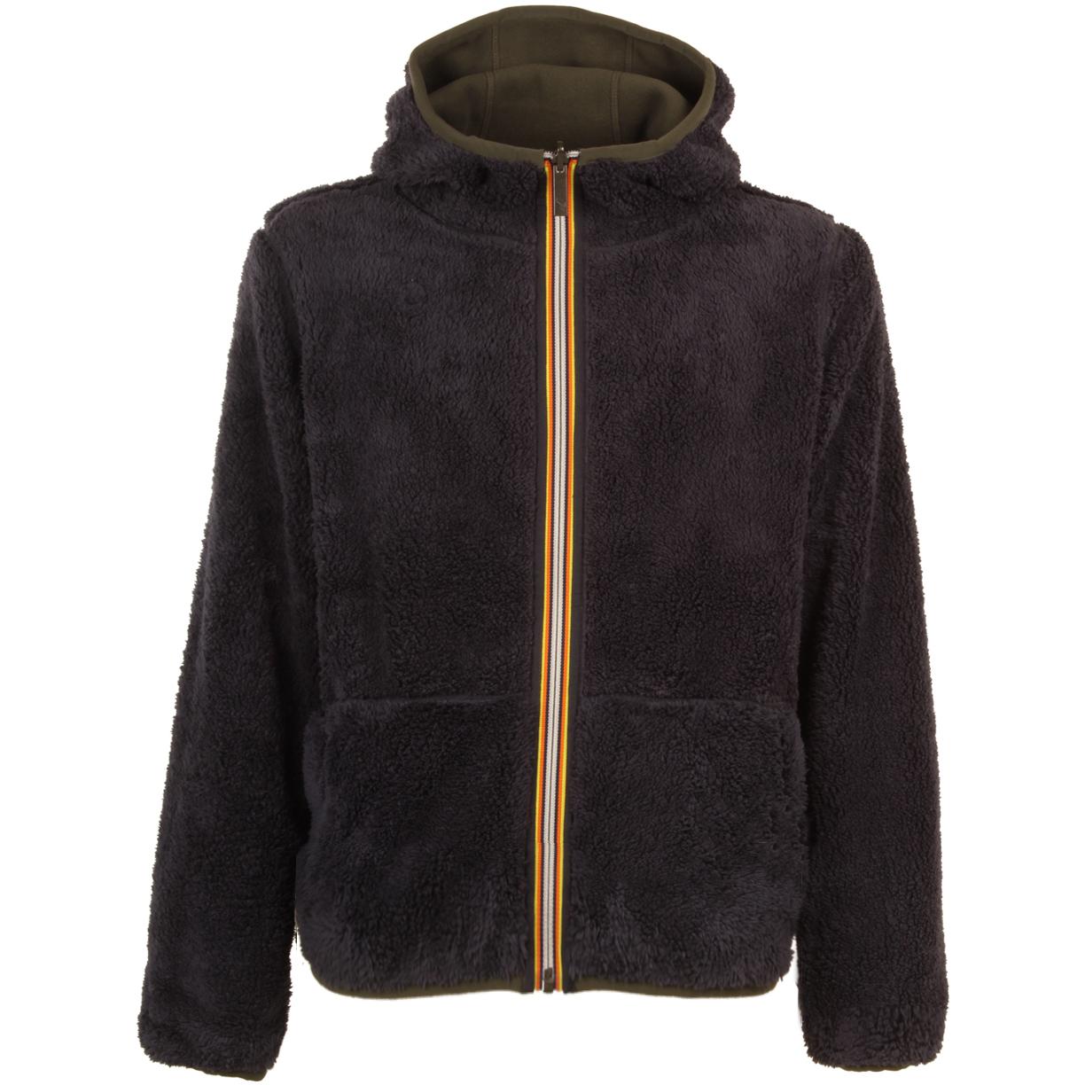 Pile Jacques Polar Double Uomo Green Blackish K21112W AF0 GREEN BLACKISH/BI K-WAY 