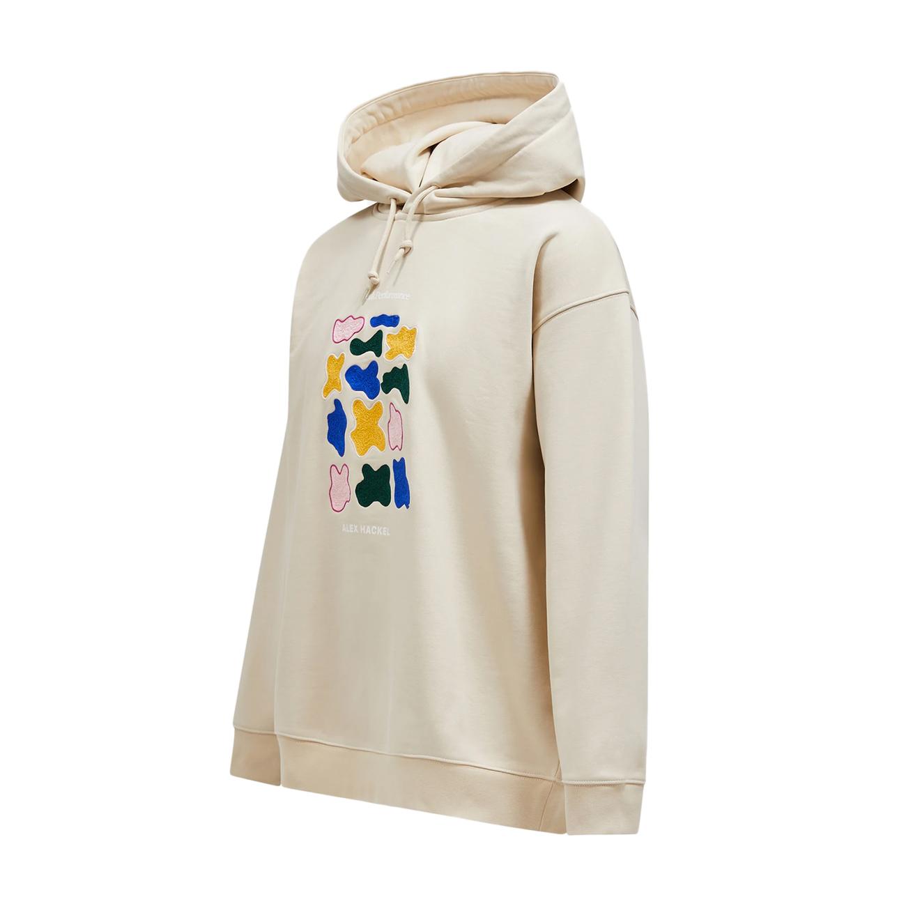 Felpa Artwork Oversized Alex Hackel Unisex Sand Fog G79132 010 SAND FOG PEAK PERFORMANCE 
