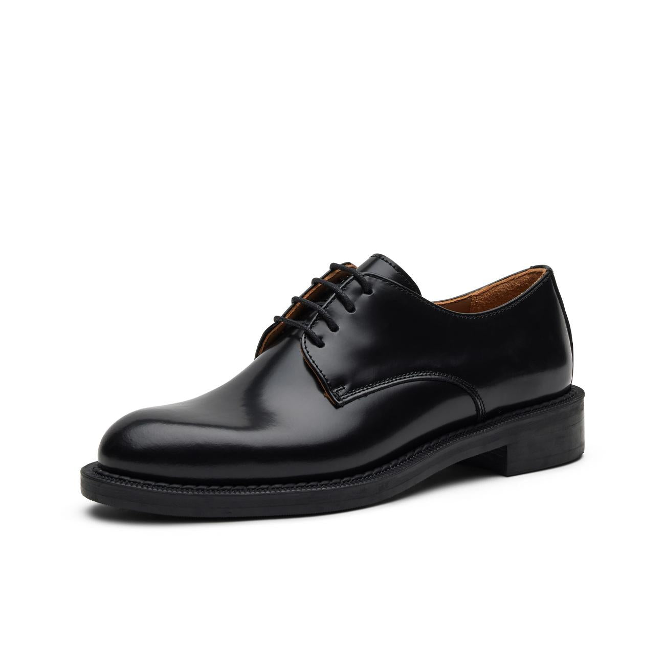 Derby Stringate In Pelle Donna Nero 95S5 NERO FRAU 