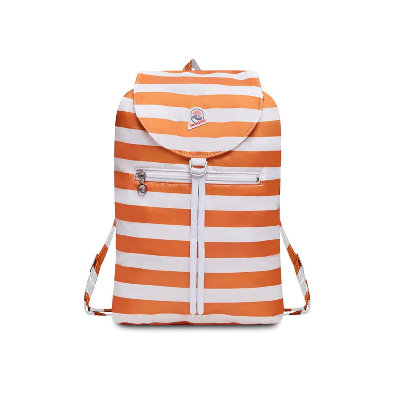 Zaino Minisac Packable 711 Arancio Bianco MINISAC206001662 711 ARANCIO+BIANCO INVICTA 