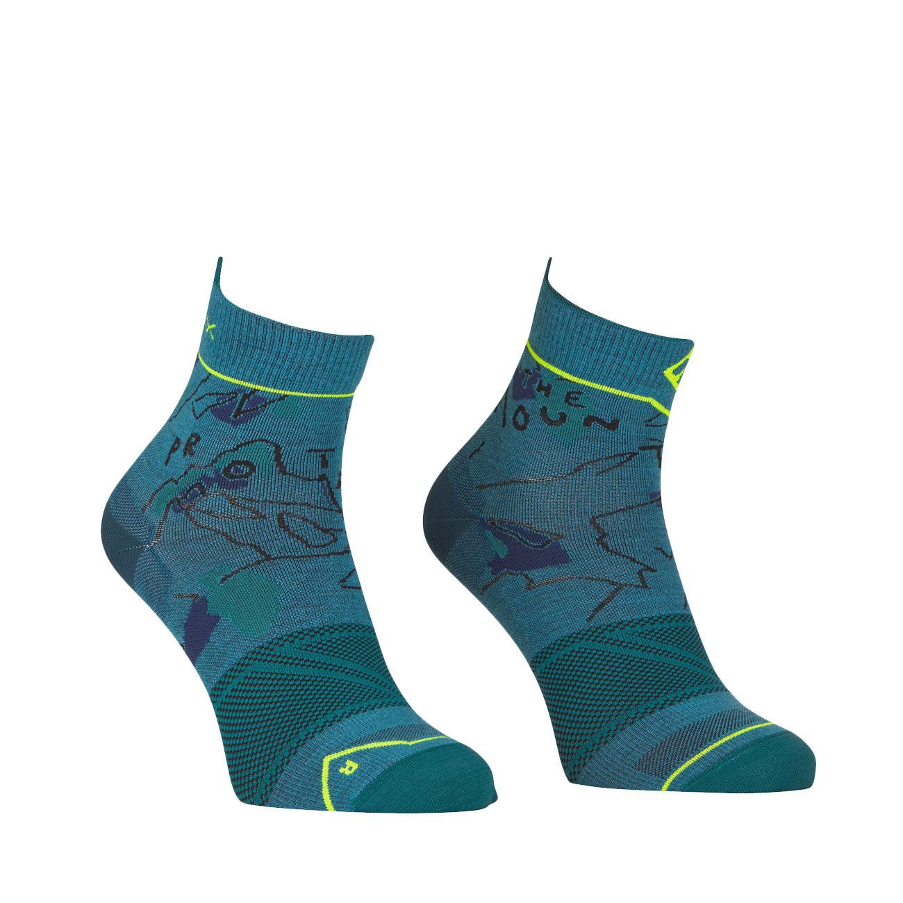 CALZE U. ALPINE LIGHT QUARTER SOCKS ORTOVOX 54891 MOUNTAIN BLUE ORTOVOX 