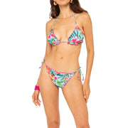 BIKINI TRIANGOLO+SLIP LACCETTI 4GIVENESS FGBW2363 LEO/PINK FLAMINGO 4GIVENESS 