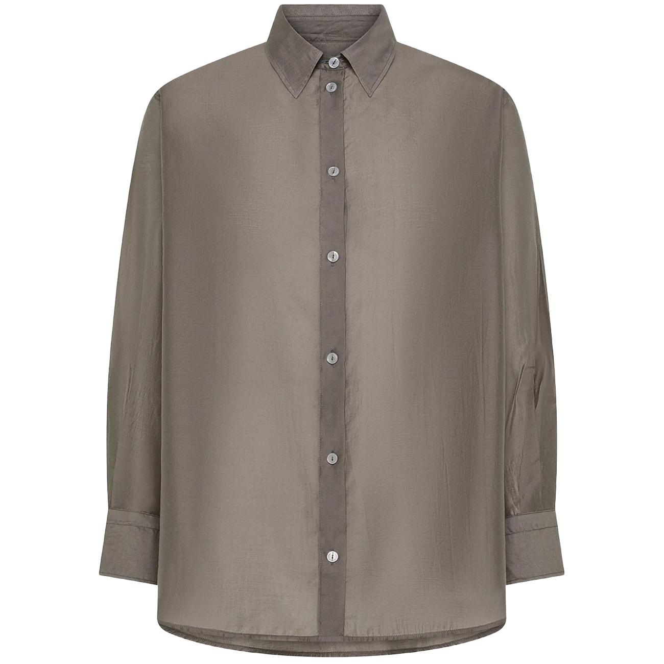 CRUNA CAMICIA OVERSIZE MUSSOLA YVONNE2621 740 TORTORA 