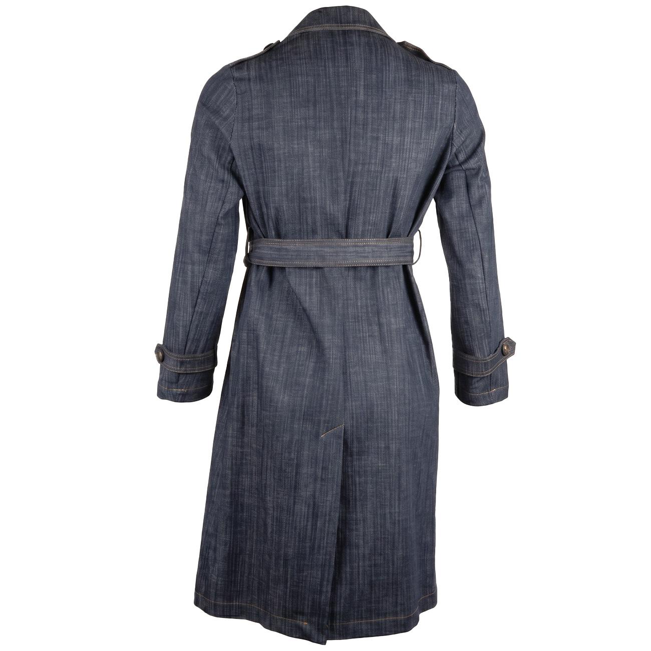 Trench Doppiopetto In Denim AA0435 U79 BLUE DENIM GOODMATCH 