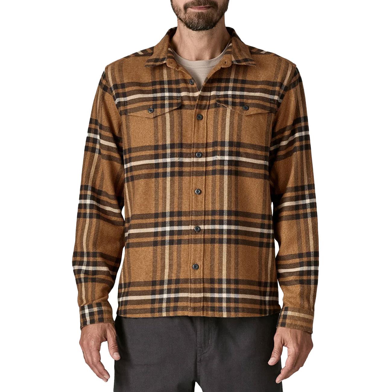 Camicia In Flanella Fjord Da Uomo 42401 CDBN/CATCHDEER BROWN PATAGONIA 