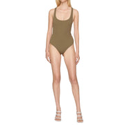 Costume Intero Con Incrocio Schiena WE059 637 FANGO DONDUP 