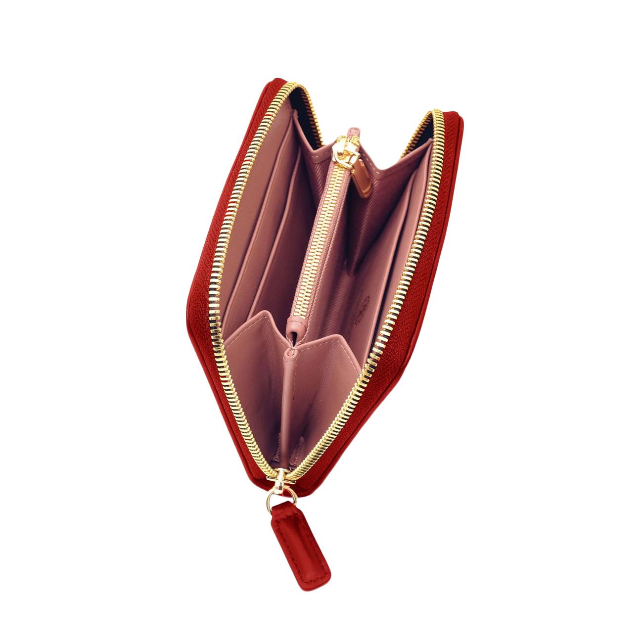 Portafoglio Sissy Zip Around M Donna Rosso 175162 U500 ROSSO A.G. SPALDING&BROS 