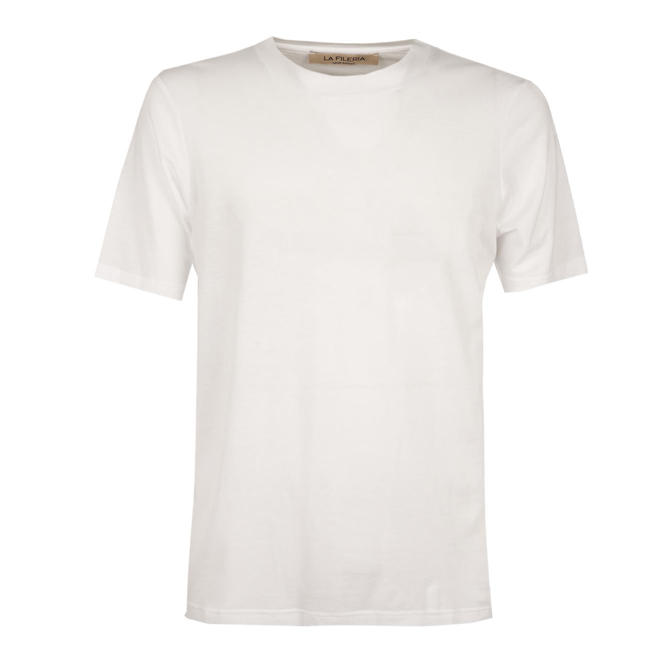 Tshirt Tinta Unita Uomo Bianco 60101/81413 815 BIANCO LA FILERIA 