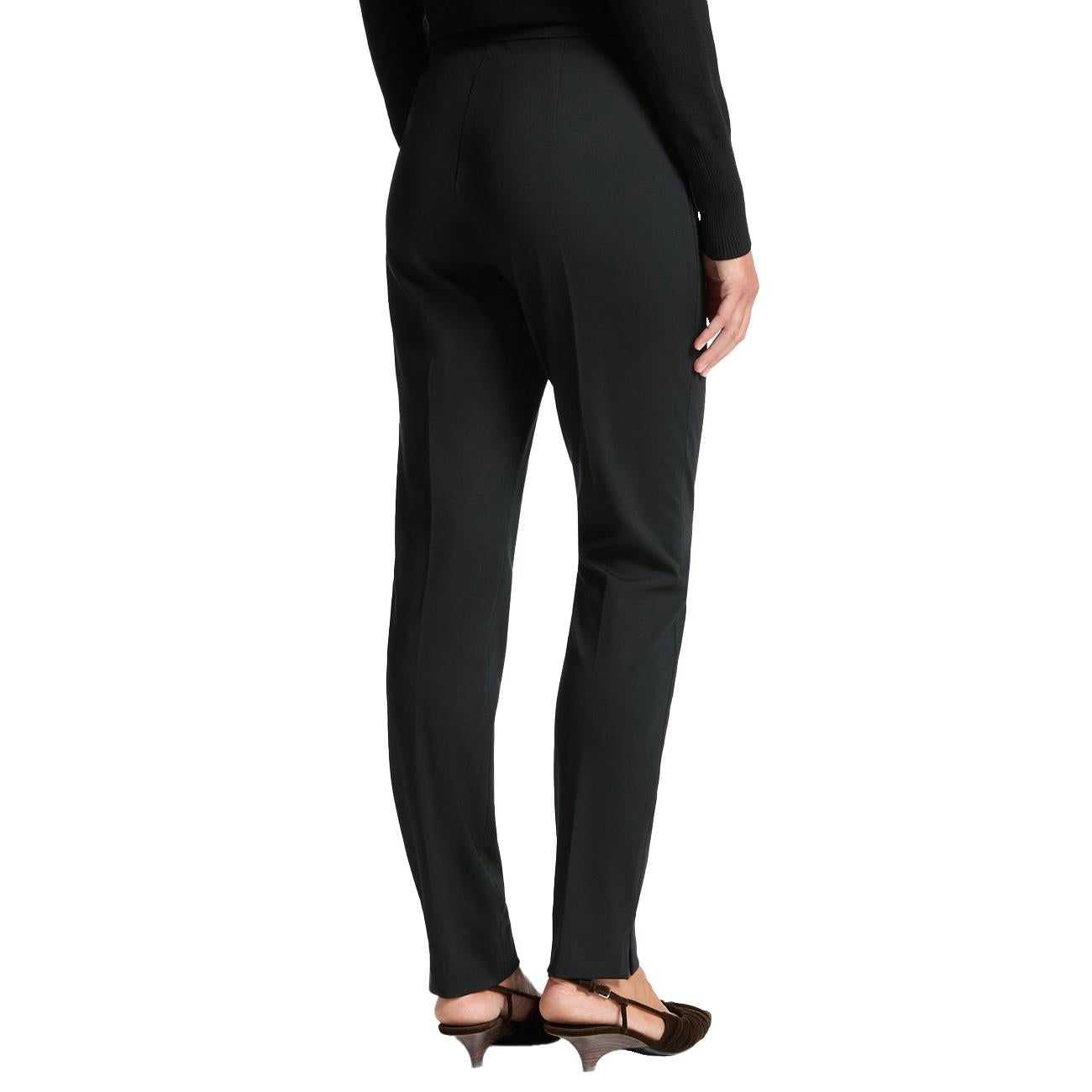 Pantalone A Sigaretta In Punto Milano P062P300395N 033 NERO ELENA MIRO' 