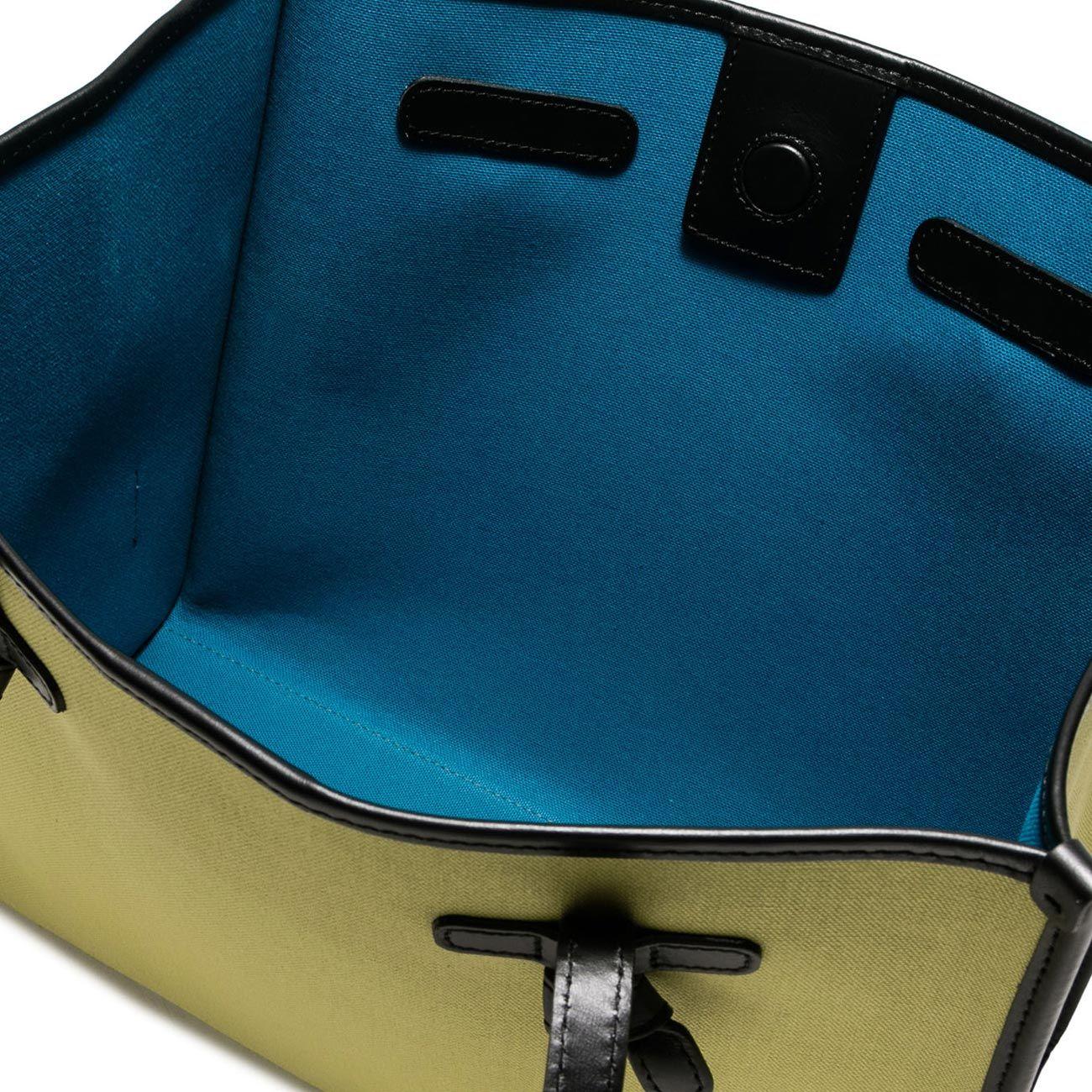 BORSA D. MARCELLA IN TESSUTO E PELLE GIANNI CHIARINI BS6850/23PE/CNV/SE 12918/APPLE GREEN/LAGOON GIANNI CHIARINI 