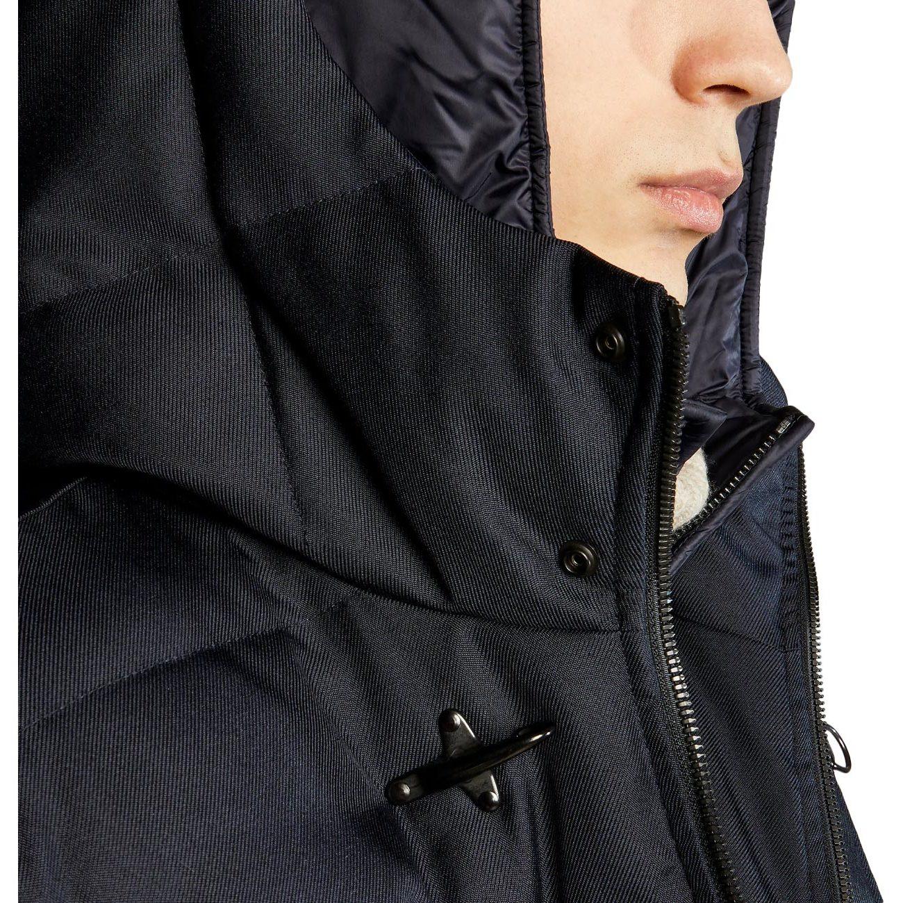 PIUMINO U. LUNGO GARN CHILL DB FRONT C/CAPP. FAY NAM36450500HNB U809 BLU PETROLIO FAY 