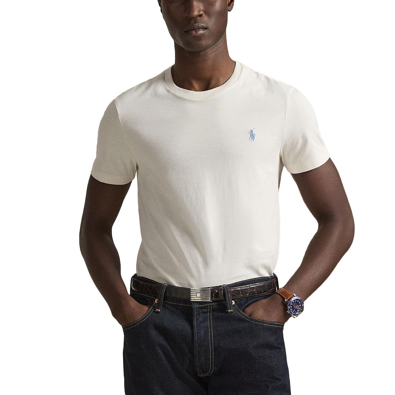 T-shirt Skin-Fit 710671438 524 ANTIQUE CREAM/C7114 POLO RALPH LAUREN 