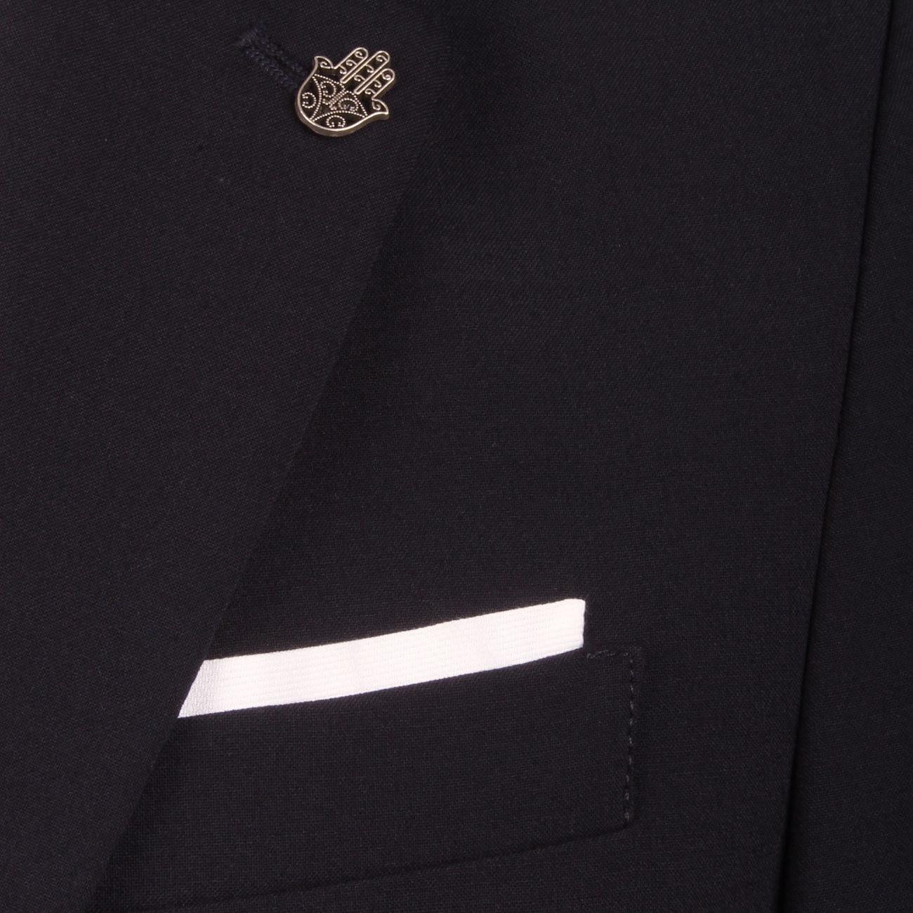 GIACCA U. PIETRO C/REVER REGULAR FOD FAZ 2 BOTT. FRES. LANA DA G3453N910WBO4300 23/NAVY DANIELE ALESSANDRINI 