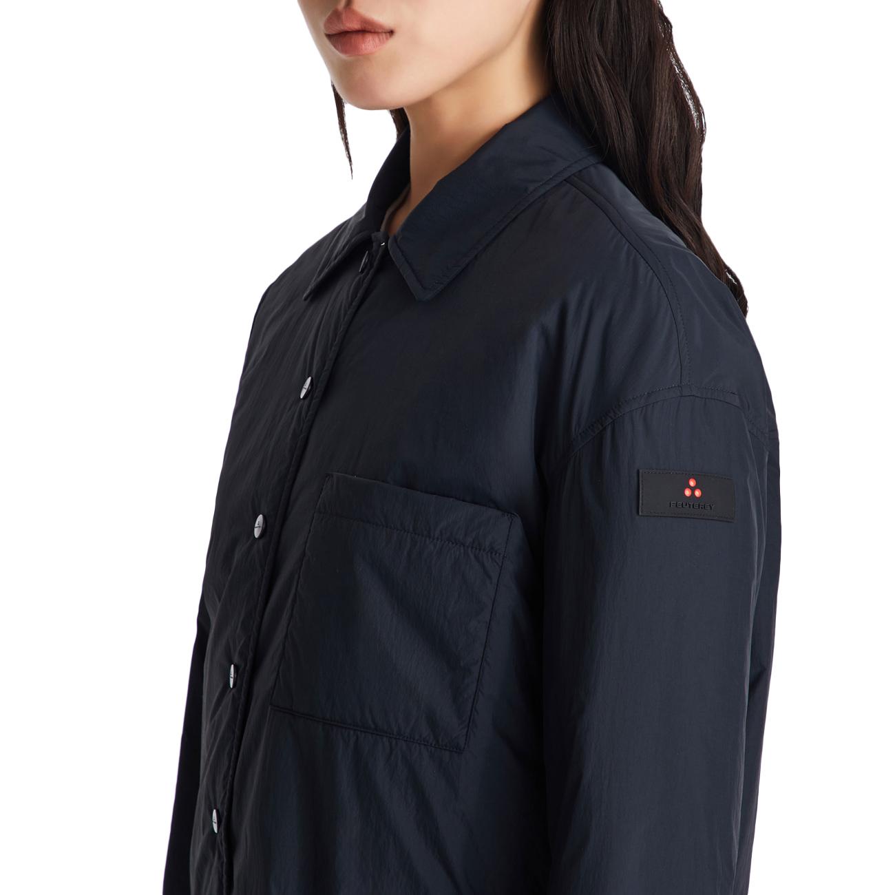 Overshirt In Nylon Imbottita PED5612 01181986 215 BLU PEUTEREY 