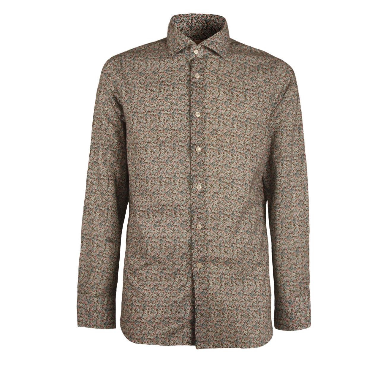 CAMICIA U. M/L FANTASIA/STAMPE C/FRANCESE GUGLIELMINOTTI QJ9FUR FD1/B.CO/ROSA/AZZ. GUGLIELMINOTTI 