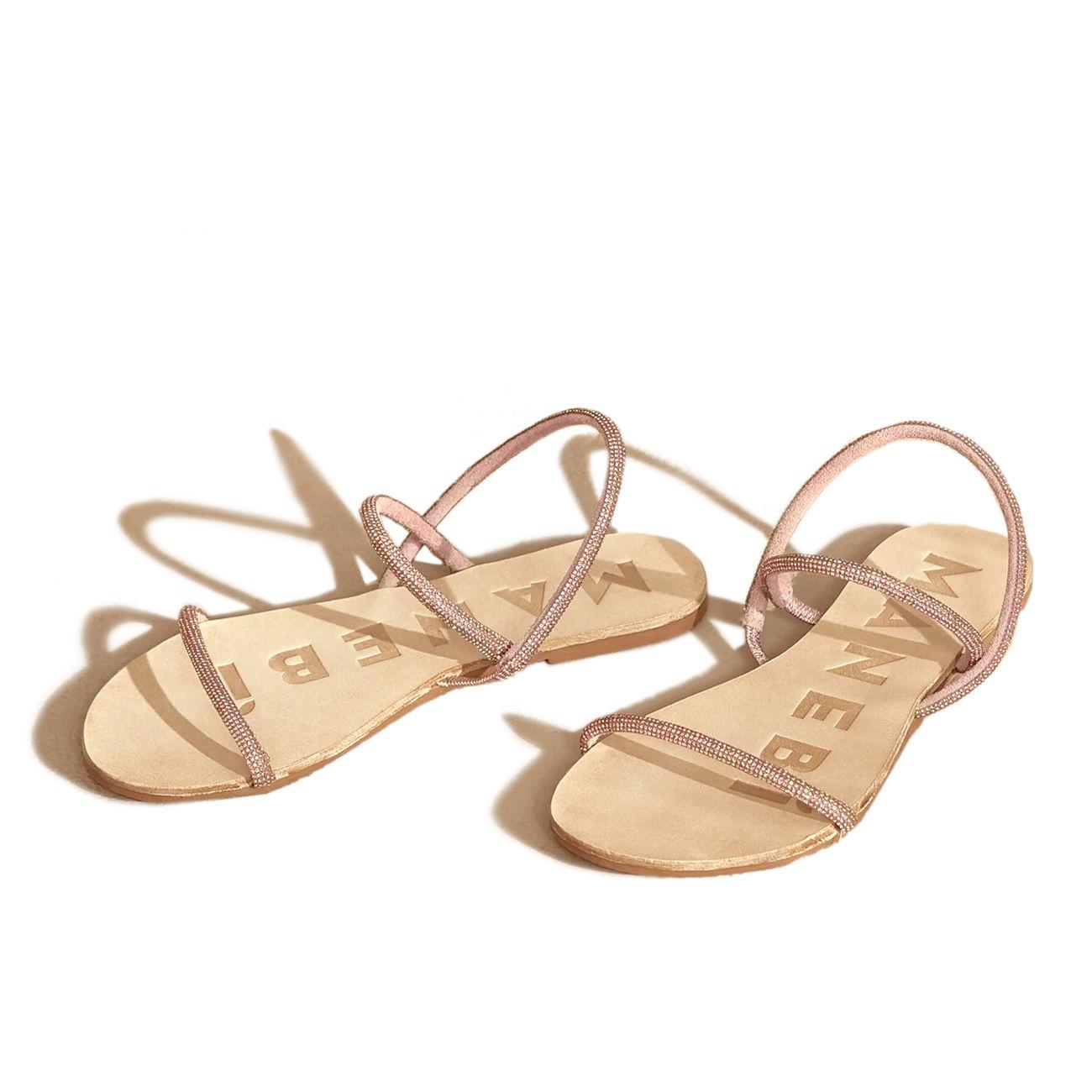 Sandali Hollywood V6.3Y0 ROSE GOLD 2 BANDS MANEBI 