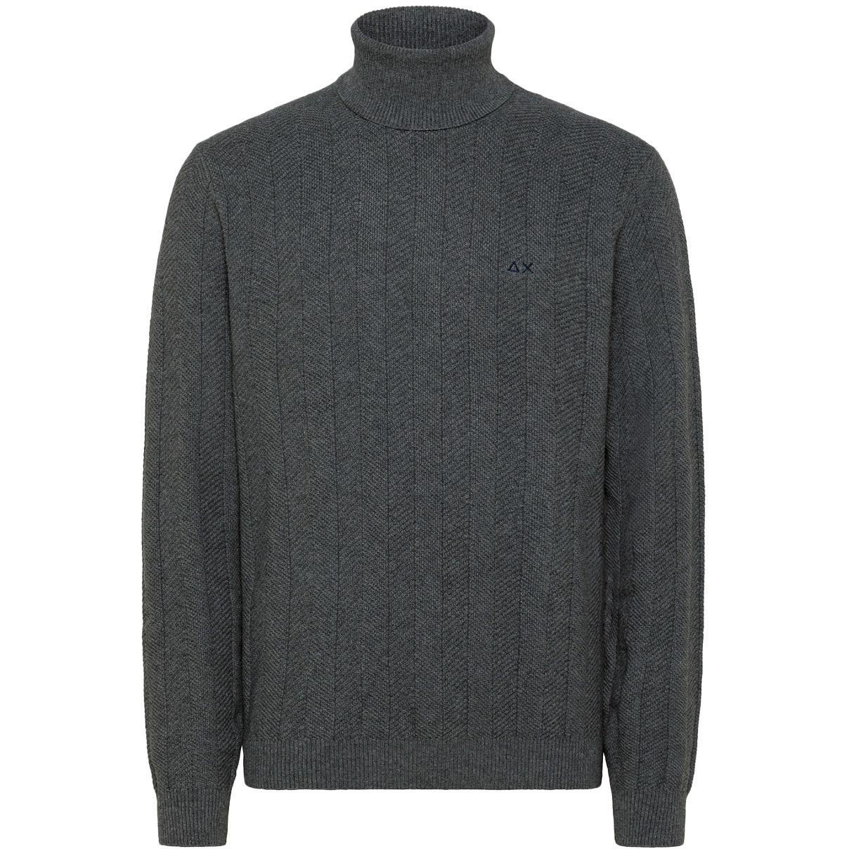 Dolcevita Turtle Knit Uomo Grigio Medio K42118 34 GRIGIO MEDIO SUN68 