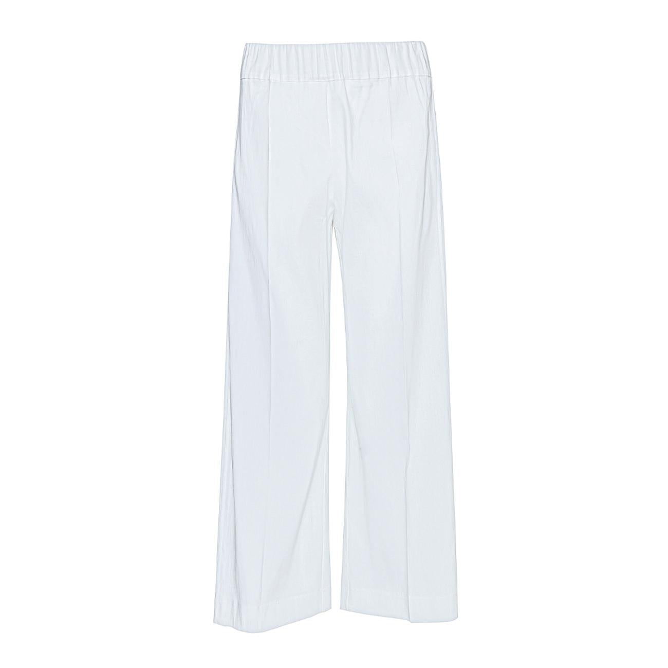 Pantalone In Lino Donna Bianco 58621 1BIAN-BIANCO D.EXTERIOR 