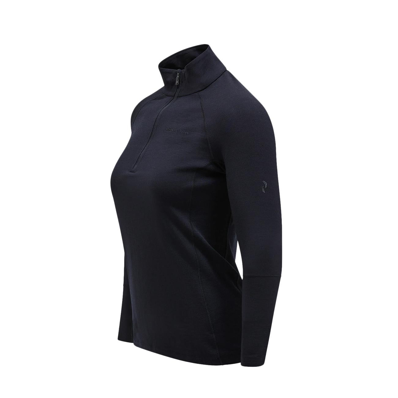 Maglia 1/2 Zip Magic Donna Black G78068 070 BLACK/BLACK PEAK PERFORMANCE 