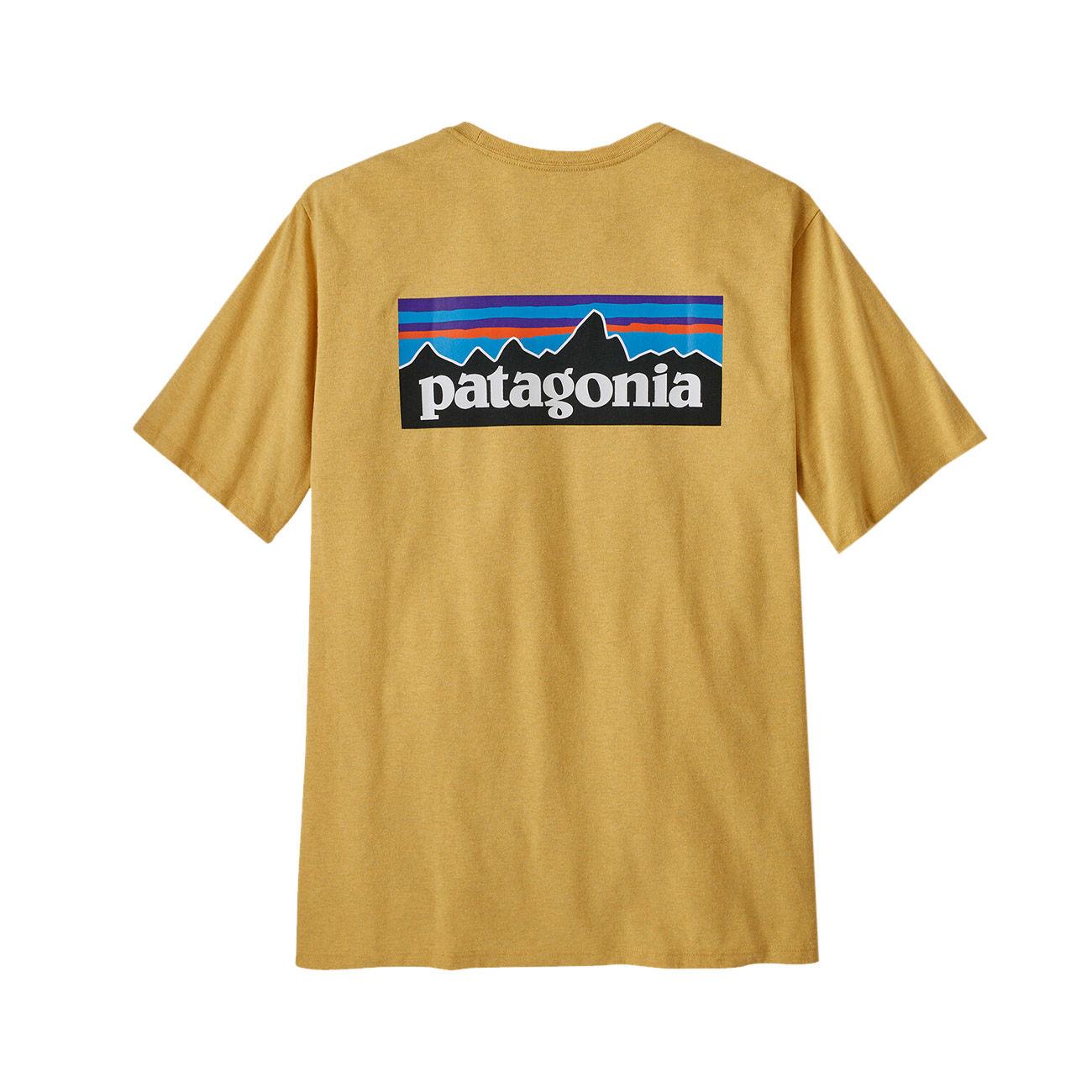 T.SHIRT U. M`S P/6 LOGO RESPONSIBILI/TEE PATAGONIA 38504 SUYE SURFBOARD YELLOW PATAGONIA 