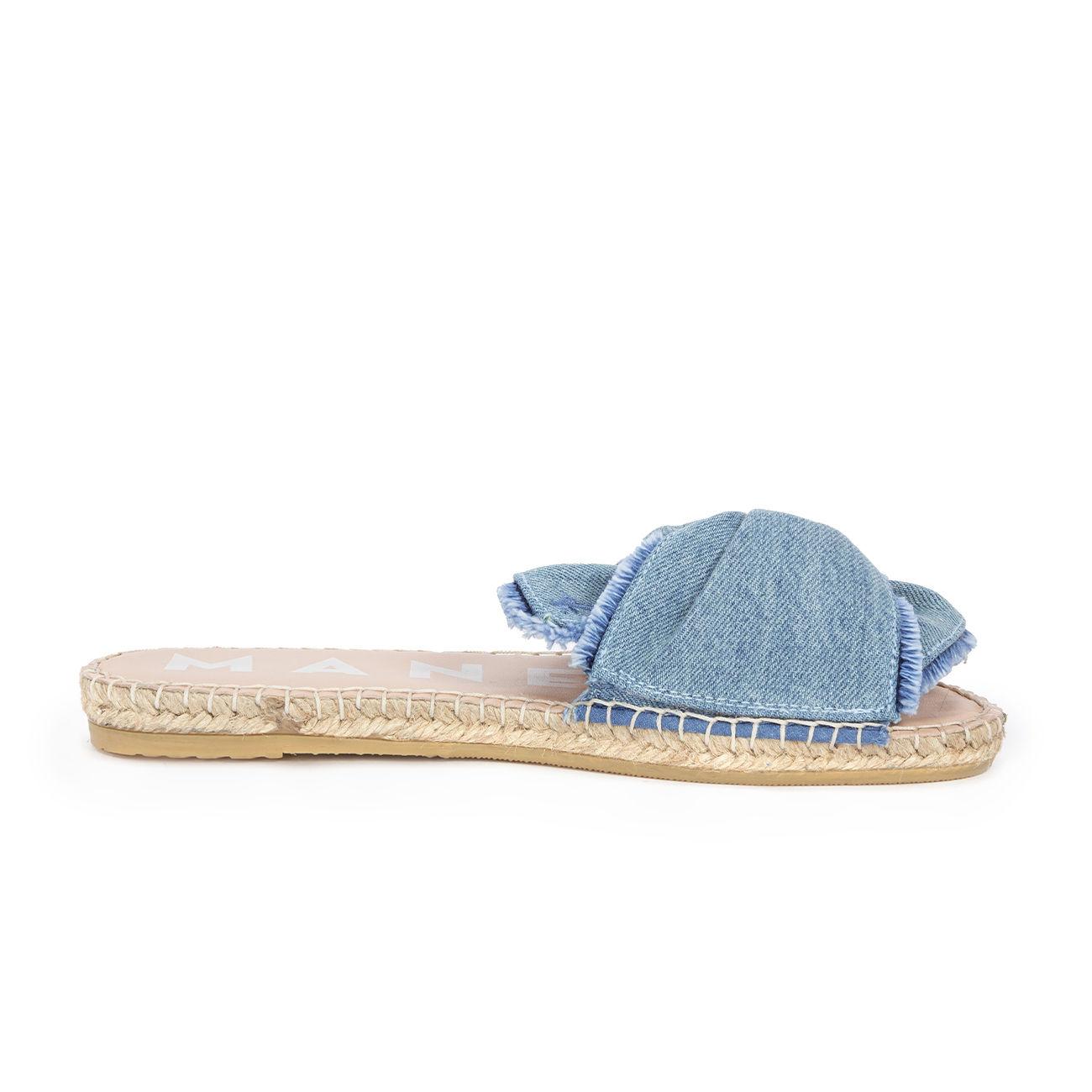 Sandali San Francisco Denim Con Nodo Sfrangiato MAN/G19JK LIGHTBLU MANEBI 