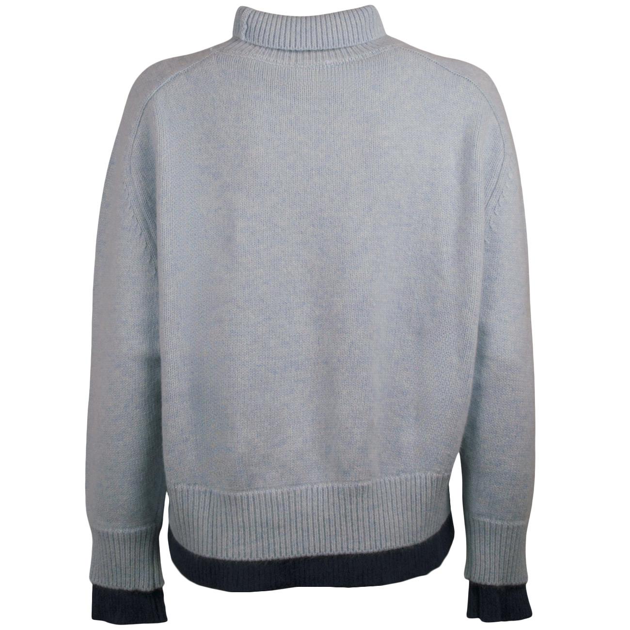 Pullover a collo alto MHE180 33 BLU CIELO MA PETITE CAPSULE 