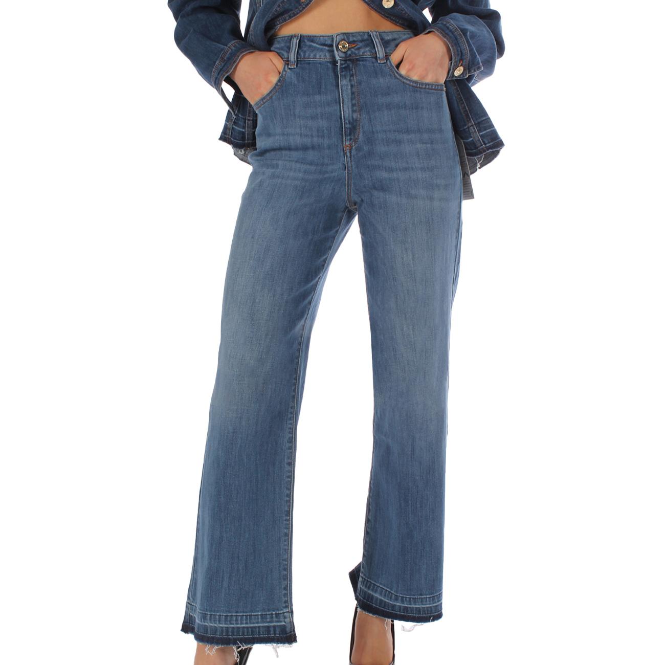 Jeans Stella Donna Lavaggio Blu Medio 37BB-STELLA 0475 LAVAGGIO BLU MEDIO NENETTE 