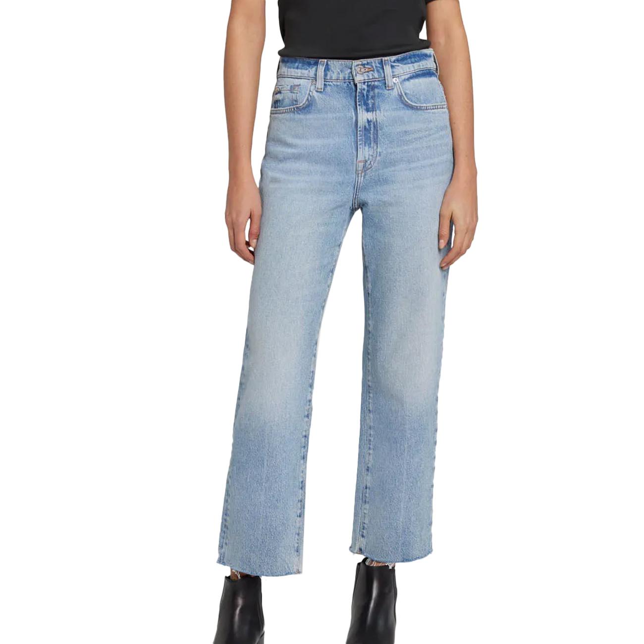 Jeans Logan Stovepipe Donna Light Blue JSSLC100OD LIGHT BLUE 7 FOR ALL MANKIND 