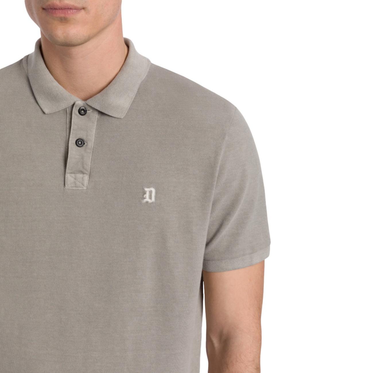 Polo Regular In Cotone Piquet US302_JF0315M_PTO 021 CRISTALLO DONDUP 