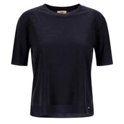 T-Shirt In Glam Knit Effect JG000223D-52056 9200 BLU HERNO 