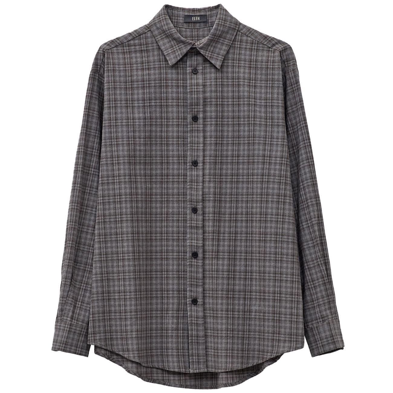 Camicia A Quadri Grigio EFW250191 GRIGIO ELEH 