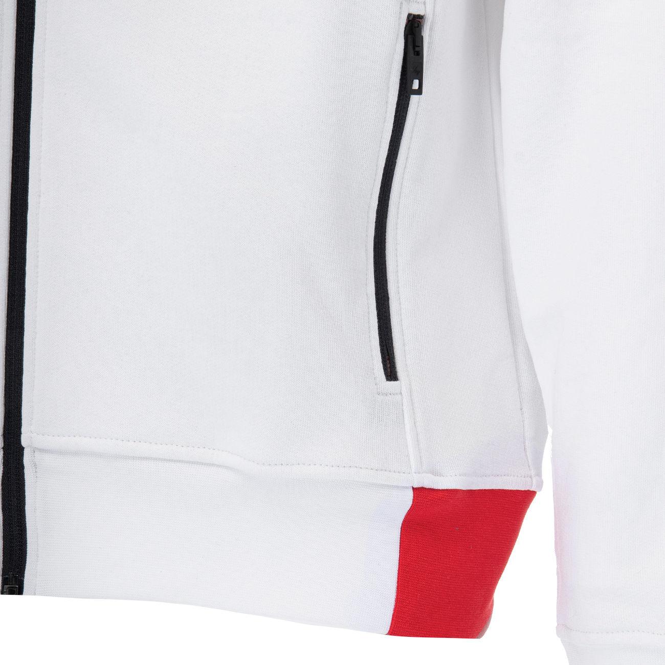 Felpa Full Zip Con Cappuccio Uomo Bianco NJMB5421450TEG B001BIANCO FAY 