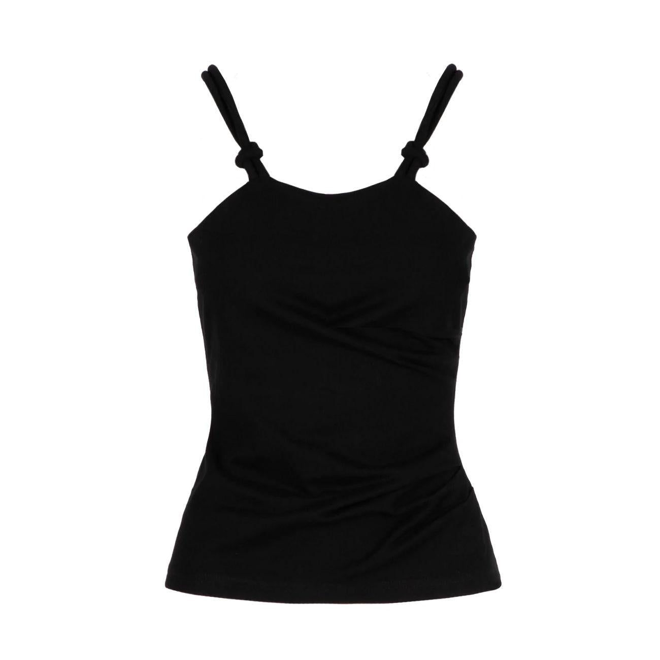 VEST TOP D. MAMORI SH CVP23173TOOF BLACK SILVIAN HEACH 