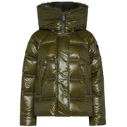 Piumino takan rp mid fur lucido PED5123 01181752 689 VERDE PEUTEREY 