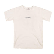 T-Shirt Drop Shot One Bambino White 781621053 V0001, WHITE STONE ISLAND 