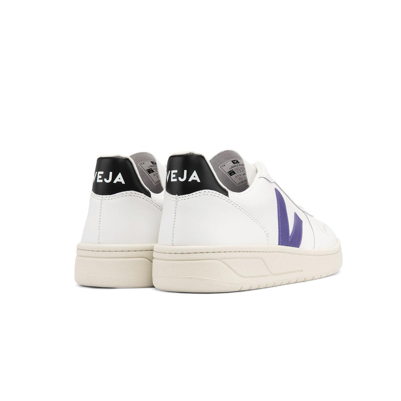 Sneaker V-10 Uomo White Purple Black VX022618 WHITE.PURPLE.BLACK VEJA 