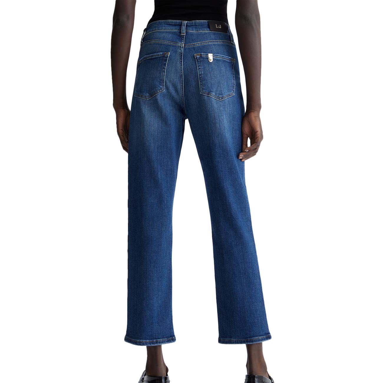 Jeans Straight Fit Donna Denim Blu Scuro UF3019DS829 78516 DENIM BLU SCURO LIU JO 